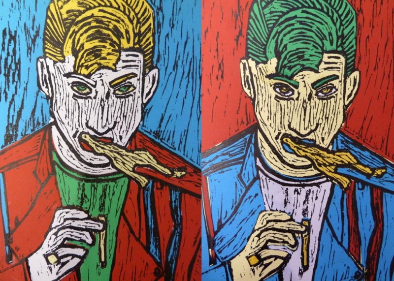 Lea Busdierker- Fine Art- Grade A- Lino Print